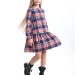 Платье для девочек Mini Maxi, модель 7861, цвет розовый/клетка