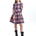 Платье для девочек Mini Maxi, модель 7861, цвет розовый/клетка
