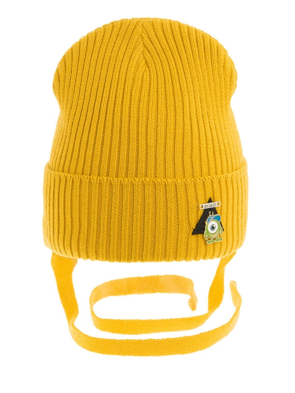 Шапка для мальчика Джокер, Миалт желтый, весна-осень - Шапки весна-осень