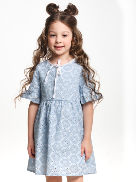 Платье для девочек Mini Maxi, модель 6323, цвет голубой - Платья для девочек с коротким рукавом