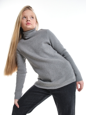 Джемпер для девочек Mini Maxi, модель 3312246, цвет серый