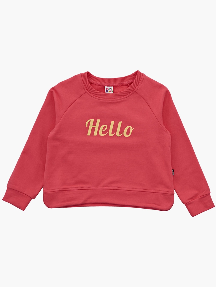 Джемпер для девочек Mini Maxi, модель 2112, цвет коралловый - Свитшоты / джемпера