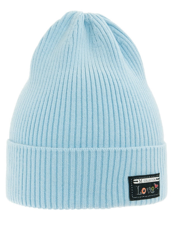 Шапка для девочки Soul, Миалт голубой, весна-осень - Для девочек весна-осень