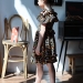 Платье для девочки вискоза БУШОН ST65, цвет черный/мультиколор
