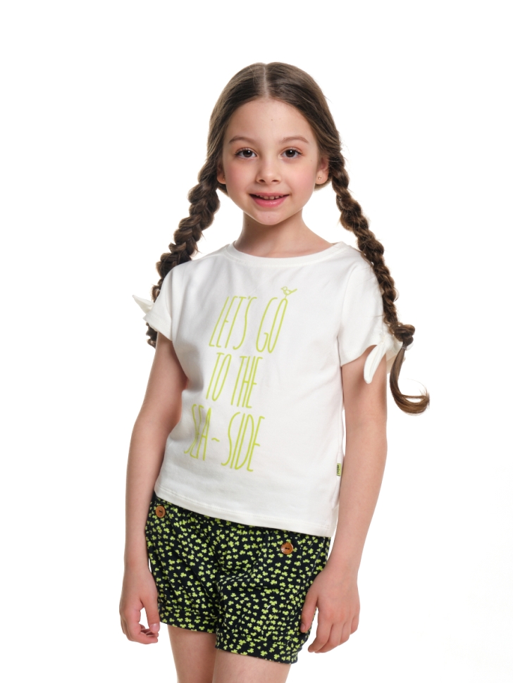 Футболка для девочек Mini Maxi, модель 3541, цвет белый - Футболки для девочек