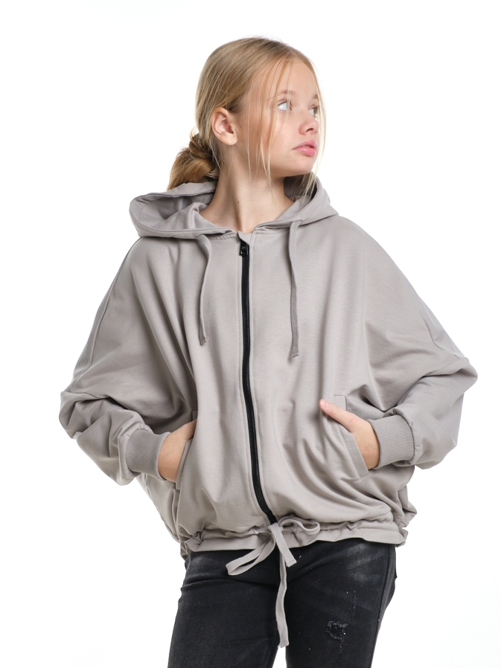 Толстовка для девочек Mini Maxi, модель 7640, цвет серый - Толстовки детские