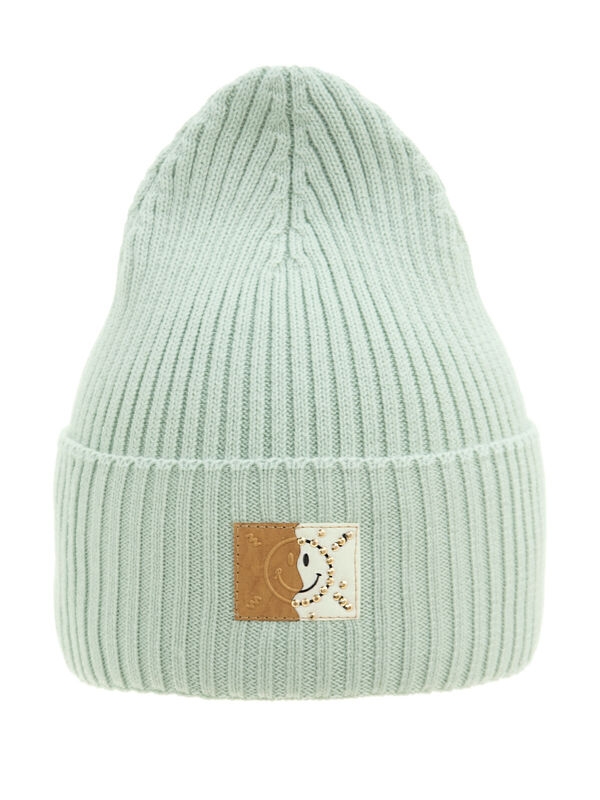 Шапка для девочки Солнечная, Миалт бледно-мятный, весна-осень - Для девочек весна-осень