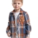 Рубашка для мальчиков Mini Maxi, модель 6845, цвет синий/оранжевый/клетка