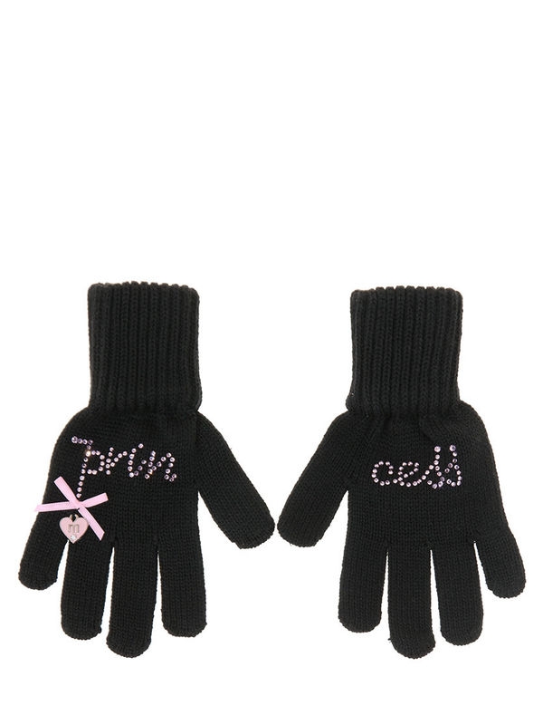 Перчатки для девочки Decor, Миалт черный, весна-осень - Перчатки