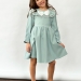 Платье для девочки нарядное БУШОН ST59, цвет серо-голубой
