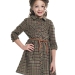 Платье для девочек Mini Maxi, модель 6846, цвет хаки/клетка