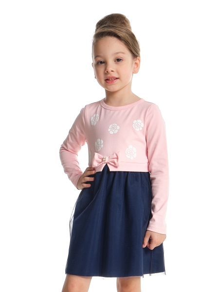 Платье для девочек Mini Maxi, модель 3894, цвет розовый - Платья для девочек с длинным рукавом