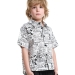 Рубашка для мальчиков Mini Maxi, модель 3358761, цвет белый/черный