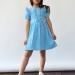Платье для девочки вискоза БУШОН ST68, цвет голубой