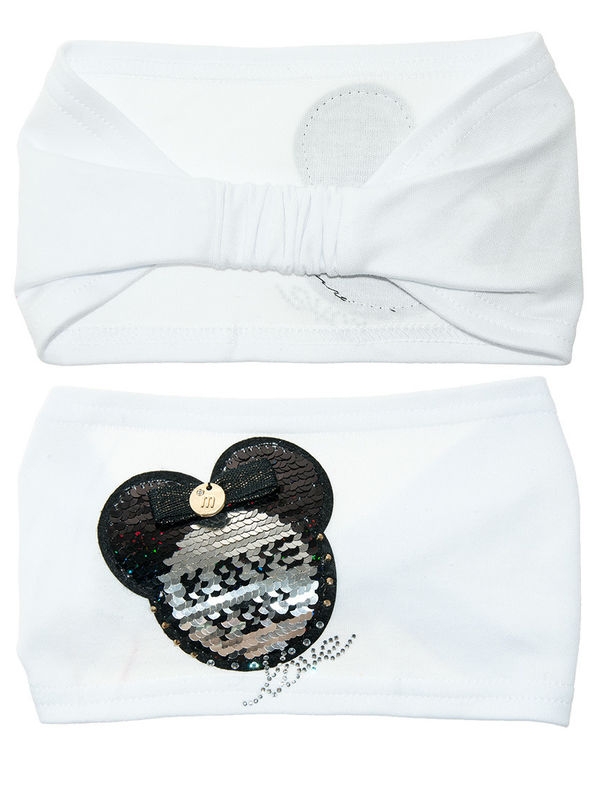 Повязка для девочки Фокус повязка, Миалт ультрабелый, лето - Повязки на голову