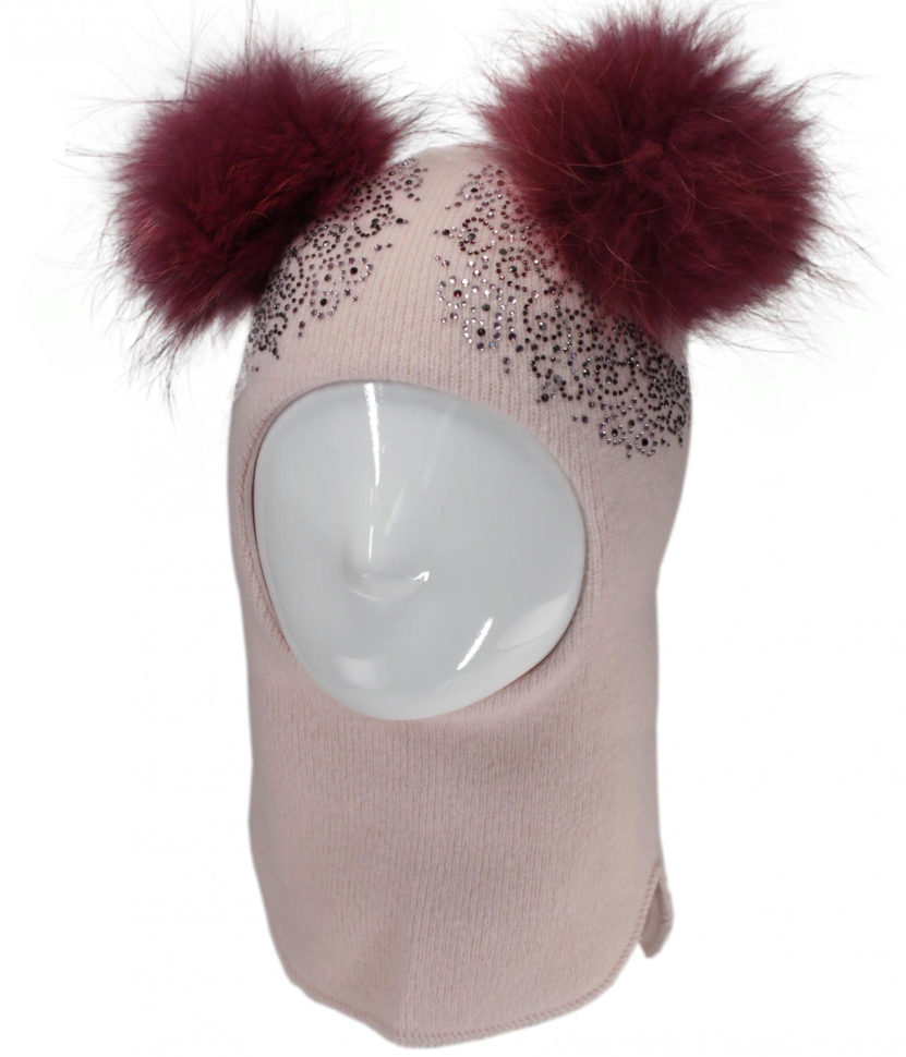 Шапка-шлем Касси св.розовый  - Шапки-шлемы зима-осень