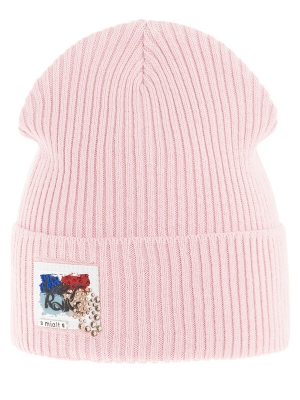 Шапка для девочки Технология, Миалт светло-розовый, весна-осень
