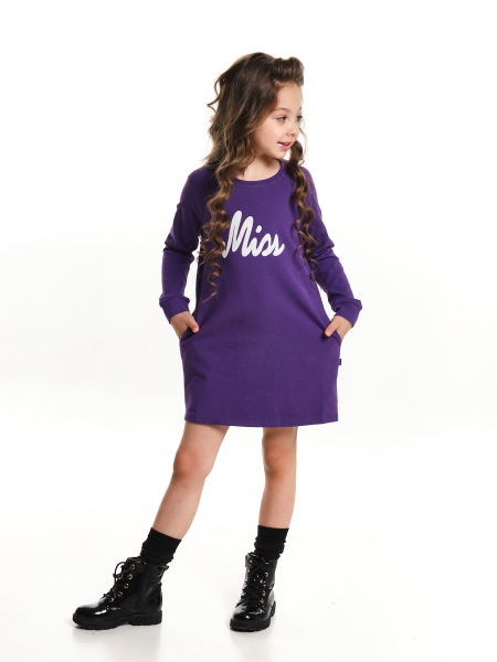 Платье для девочек Mini Maxi, модель 2734, цвет сиреневый - Платья для девочек с длинным рукавом
