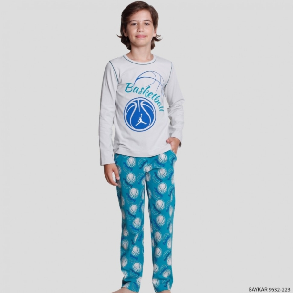 Пижама для мальчика, 9632 Baykar длинный рукав - Пижамы для мальчиков