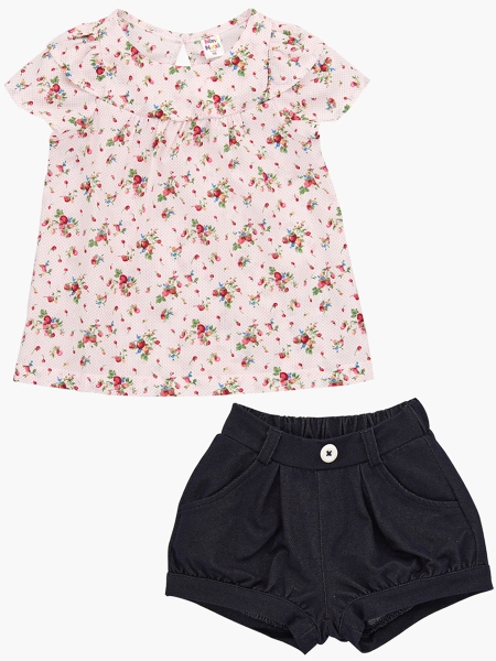 Комплект одежды для девочек Mini Maxi, модель 1841/1842, цвет розовый - Комплекты летние