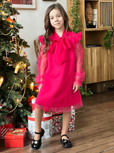 Красные нарядные платья для девочек