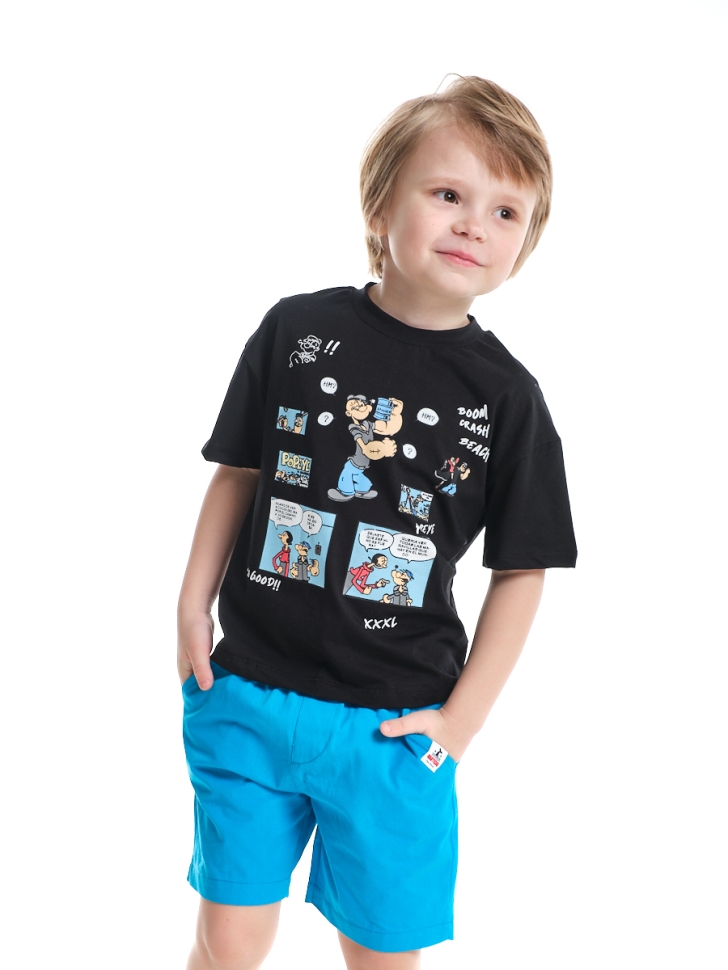 Футболка для мальчиков Mini Maxi, модель 3328903, цвет черный - Футболки для мальчиков