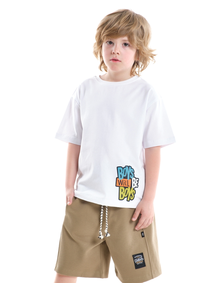 Футболка для мальчиков Mini Maxi, модель 9010, цвет белый - Футболки для мальчиков