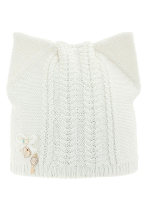 Шапка для девочки Шуша, Миалт белый, весна-осень-лето