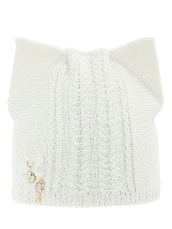 Шапка для девочки Шуша, Миалт белый, весна-осень-лето - Шапки весна-осень