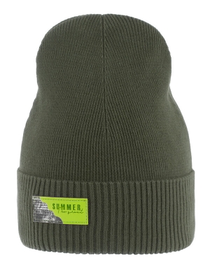Шапка для мальчика Торро, Миалт темный-хаки, весна-осень