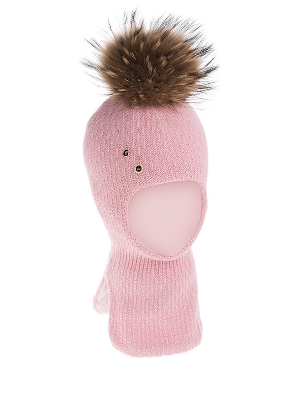 Шлем для девочки Танго, Миалт розовый, зима - Шапки-шлемы зима-осень