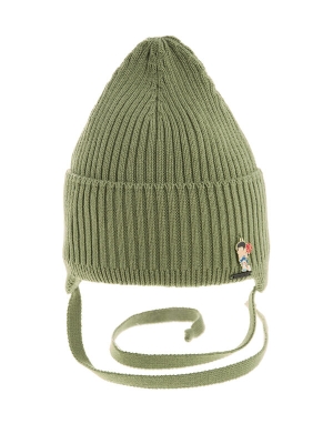 Шапка для мальчика Фол, Миалт светлый/хаки, весна-осень