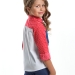 Рубашка для девочек Mini Maxi, модель 3580, цвет красный/мультиколор