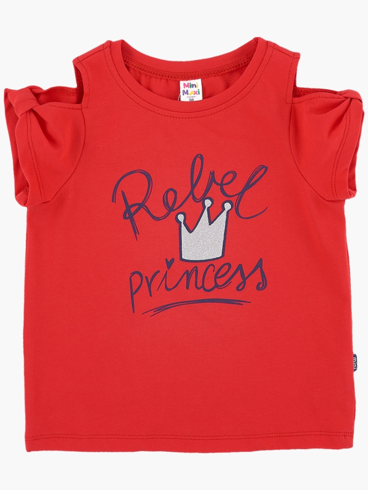Футболка для девочек Mini Maxi, модель 4393, цвет красный - Футболки для девочек