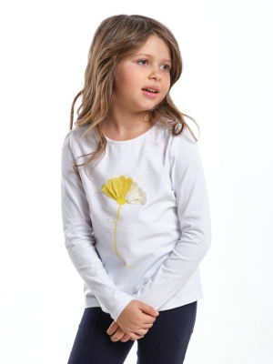 Лонгслив для девочек Mini Maxi, модель 3230, цвет белый