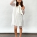 Платье для девочки нарядное БУШОН ST50, цвет белый