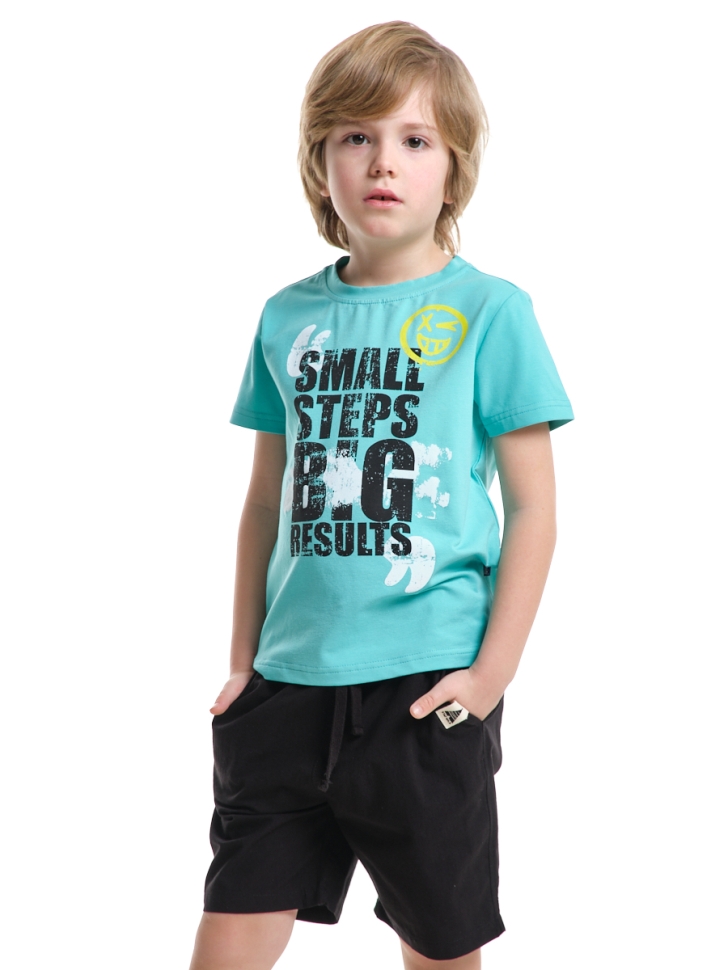 Футболка для мальчиков Mini Maxi, модель 7916, цвет бирюзовый - Футболки для мальчиков