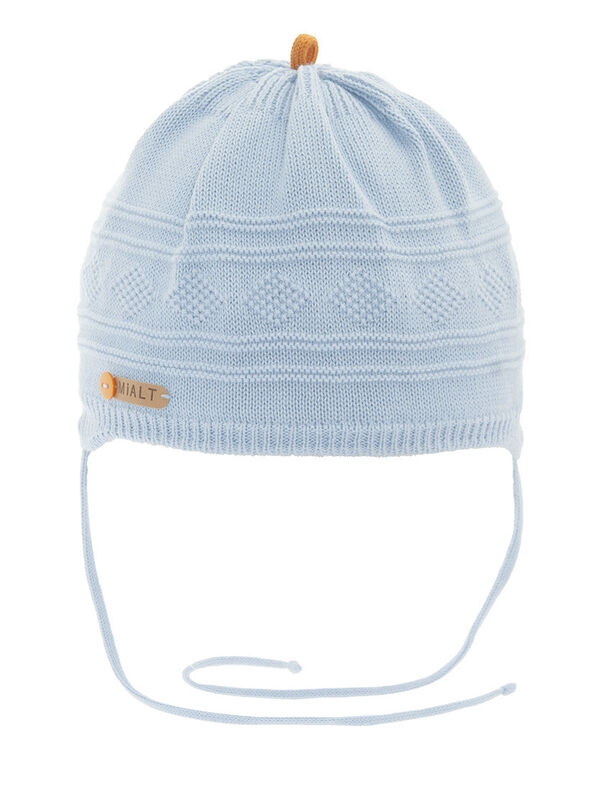 Шапка для мальчика Эльф, Миалт голубой, весна-осень - Шапки весна-осень