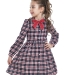 Платье для девочек Mini Maxi, модель 682, цвет синий/красный/клетка