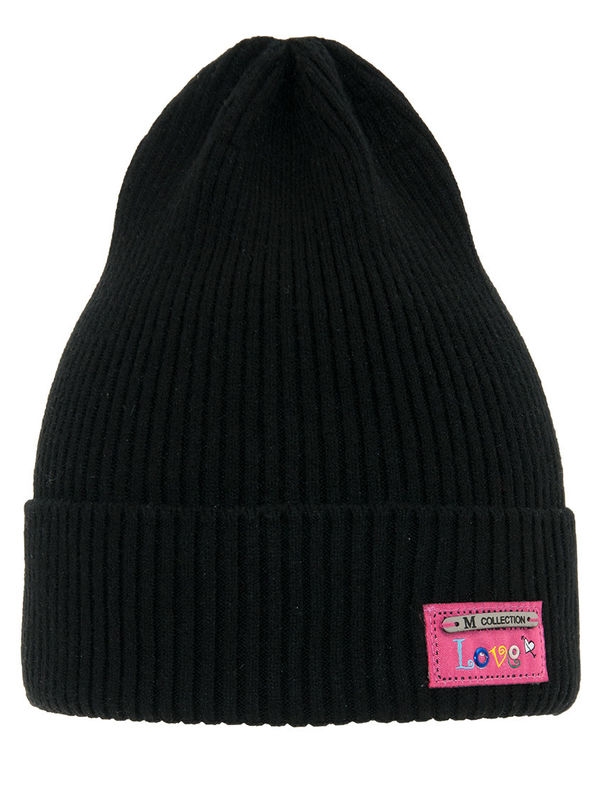 Шапка для девочки Soul, Миалт черный - Для девочек весна-осень