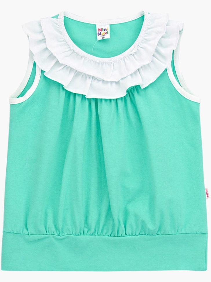 Футболка для девочек Mini Maxi, модель 0719, цвет зеленый - Футболки для девочек