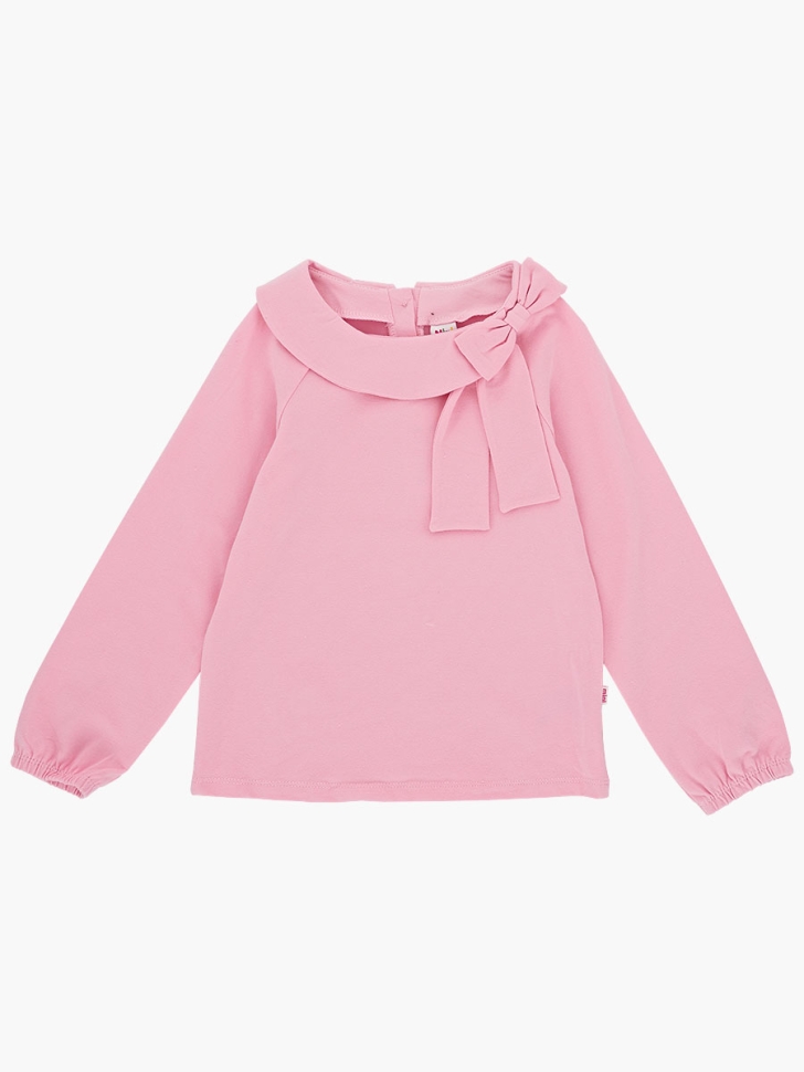 Футболка для девочек Mini Maxi, модель 1229, цвет розовый - Лонгсливы