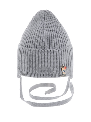 Шапка для мальчика Фол, Миалт серый, весна-осень