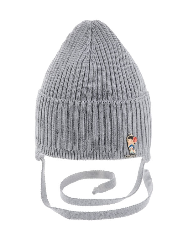 Шапка для мальчика Фол, Миалт серый, весна-осень - Шапки весна-осень