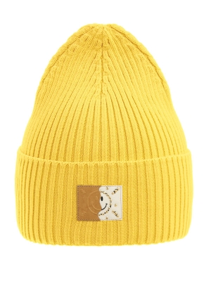 Шапка для девочки Солнечная, Миалт темно-желтый, весна-осень