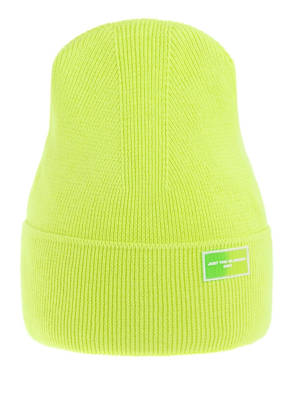 Шапка Just, Миалт лимон/неон, весна-осень - Для девочек весна-осень