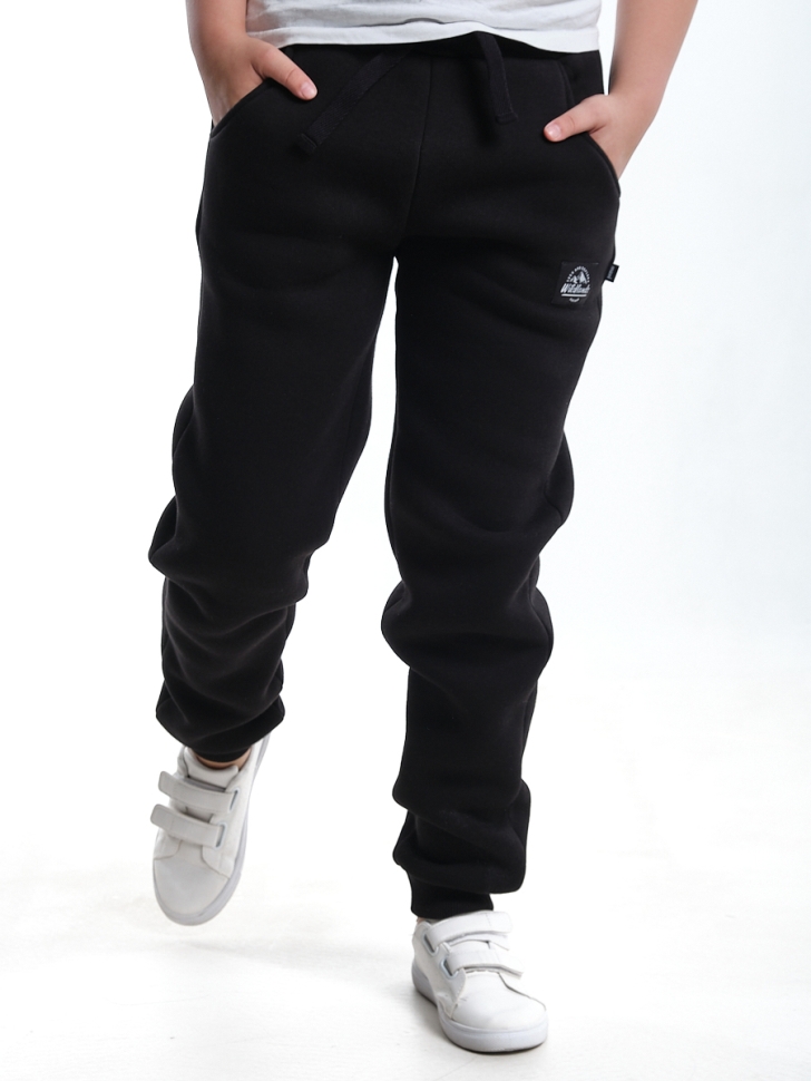 Джоггеры для мальчиков Mini Maxi, модель 7609, цвет черный - Брюки спортивные (джогеры)