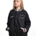 Бомбер для девочек Mini Maxi, модель 3325015, цвет черный