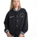 Бомбер для девочек Mini Maxi, модель 3325015, цвет черный