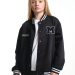 Бомбер для девочек Mini Maxi, модель 3325015, цвет черный